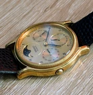 Vintage Seiko Moon Phase Quartz watch AS-IS 7F38 Movement