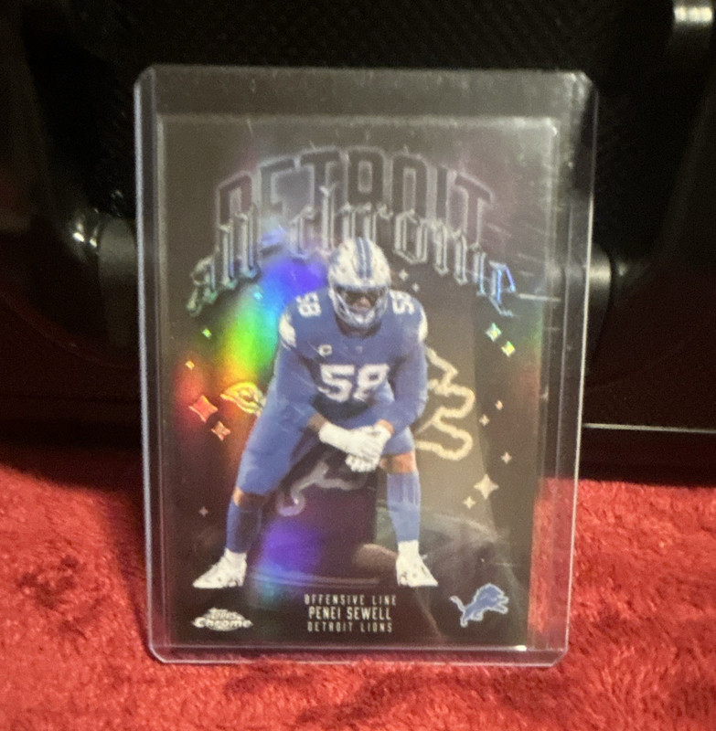 Topps Chrome 2025 Penei Sewell All-Chrome Team #ACT-13 Lions NFL