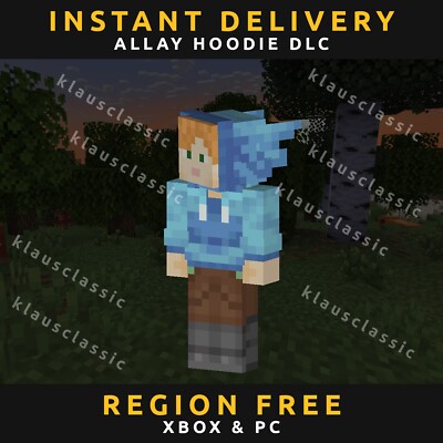 Minecraft Bedrock Edition Allay Hoodie | Global Key Code | MC Bedrock | PC Xbox