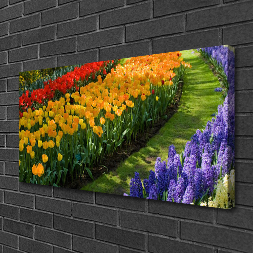 Image tableau fleurs 100x50 cm pour illuminer un salon sombre et moderniser les murs