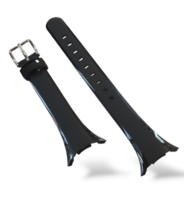 CINTURINO ORIGINALE CALYPSO IN GOMMA NERA PER OROLOGIO K5567/3