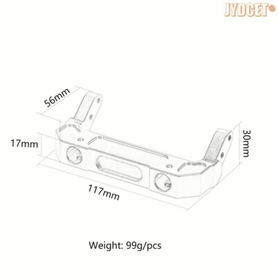 Supports Pare-chocs/coque Aluminium Pour Axial SCX6 1/6 - Référence AXI251008 - Neuf - JYDCET