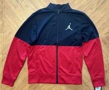Jordan Brand Jacket Youth Size Large Red Black Full Zip Jumpman Boy's New