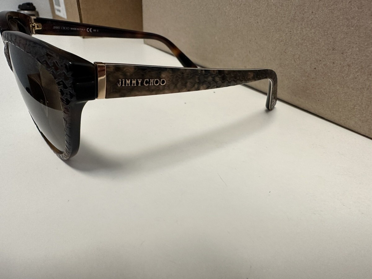 Jimmy Choo ODETTE/S 0635- Python Tortoise for Women - 56-17  display picture 1