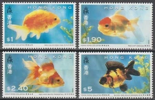 EDSROOM-18793 Hong Kong 684-687 MNH 1993 Complete Fish