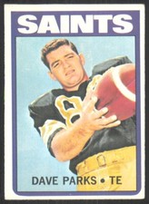 1972 Topps Dave Parks New Orleans Saints #14