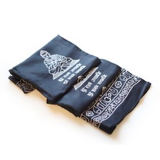 Meditation Yoga Prayer Shawl - Mantra Om - Black Large