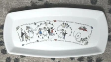  Effetti d'Arte Rectangular 12" Serving Dish Wedding Bridal Love Handmade Italy