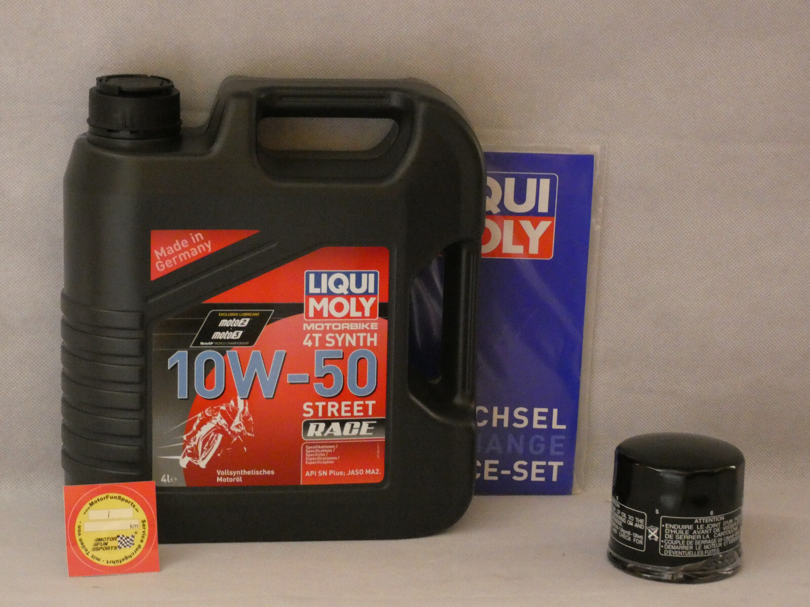 Oil Change Set Bimoto DB10 Engine Oil Oil Filter Liqui Moly