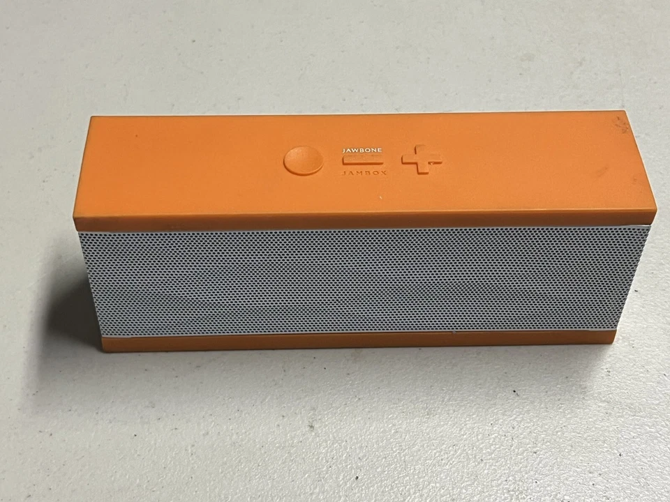 Altavoz Bluetooth Jawbone Mini Jambox Edición Especial Naranja Blanco Limitado RARO Foto 2 de 4