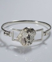 Handziselierter Berner Kopf Steifes Armband In 925 Silber Luce