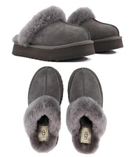 NEW 100 Authentic UGG Disquette 1122550 Charcoal Women Shoes Slippers Sandals