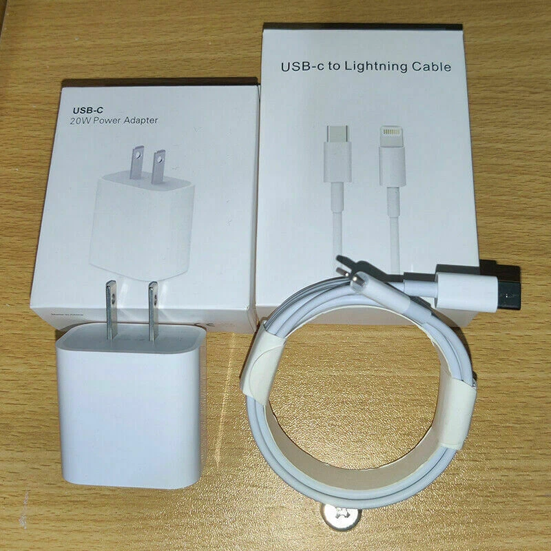 20W USB-C Power Adapter Fast Charge Cable For iPhone 14/13/12/11 Pro Max/XR/iPad - Image 3 of 4