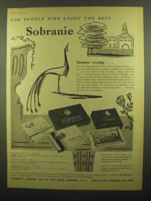 1959 Sobranie Cigarettes Ad - People Who Enjoy Best