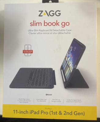 Zagg Slim Book Go Ultra-Slim Keyboard & Detachable Case - IPad Pro 11'' 1 / 2 Gen