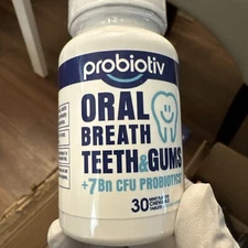 Probiotiv Oral Probiotics 7 Billion CFU for Mouth Bad Breath 30 Chewable Tablets