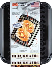 BP102X 2 Piece Heavy Duty Porcelain Air Fry, Bake and Broil Pan