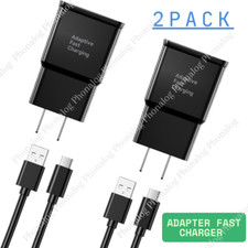 Adapter Fast Charger Type C With Phone Charging Cable For Samsung Galaxy Android