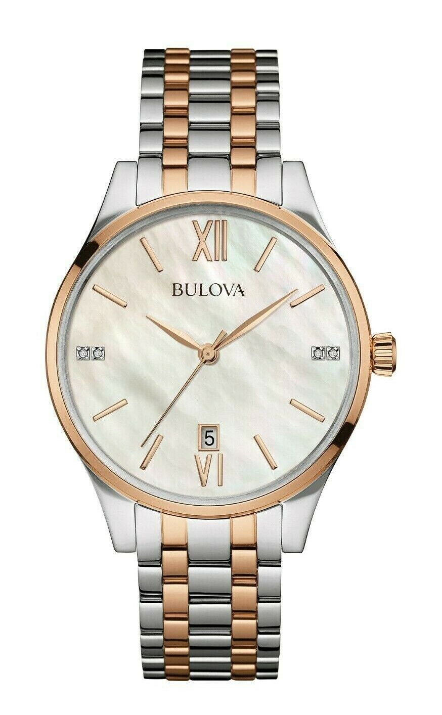 Bulova Diamond White Mother of pearl Watch - 98P150 for sale  display picture 1