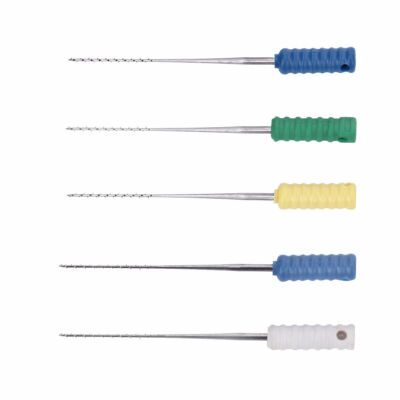 10PCS Dental Endodontic Root Canal Files Short Barbed Broache Assorted 25mm