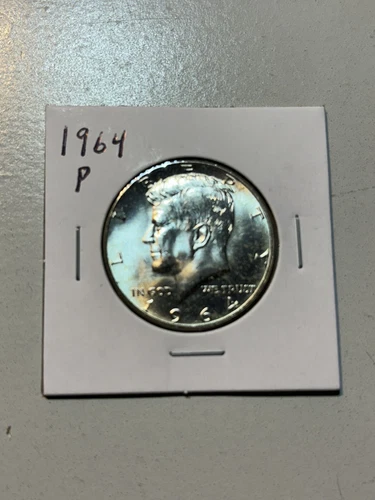 1964 P Kennedy Half Dollar BU Mylar 2x2