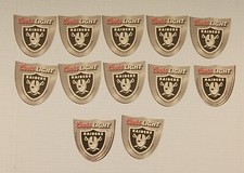 12x 2004 Coors Light Oakland Raiders Shield Coasters RARE NEW Vegas Los Angeles