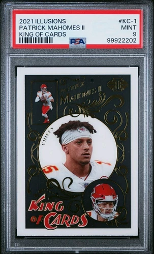 2021 Panini Illusions - King of Cards #KC-1 Patrick Mahomes II PSA 9 GOAT