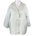 Jessica Holbrook Jacket Shirt Women Sz M Sea Glass Blue Lightweight Buttons NWOT