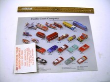 Pacific Coast Company 1992 Tin Toy CATALOG cars bus trains trucks windup animals