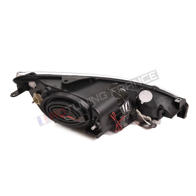 2 feux phare avant angel eyes ccfl noir pour PEUGEOT 206 phase 2 - Photo 2/2