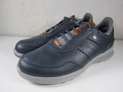 FootJoy Stratos Golf Shoes Mens 10 M Spikeless‎ Navy Blue Gray Leather Sneakers FootJoy Stratos golf shoes review: How did they perform  main image 4