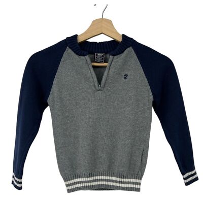 Izod Boys Pullover Sweater Size 4/5 Years 1/4 zip collar 