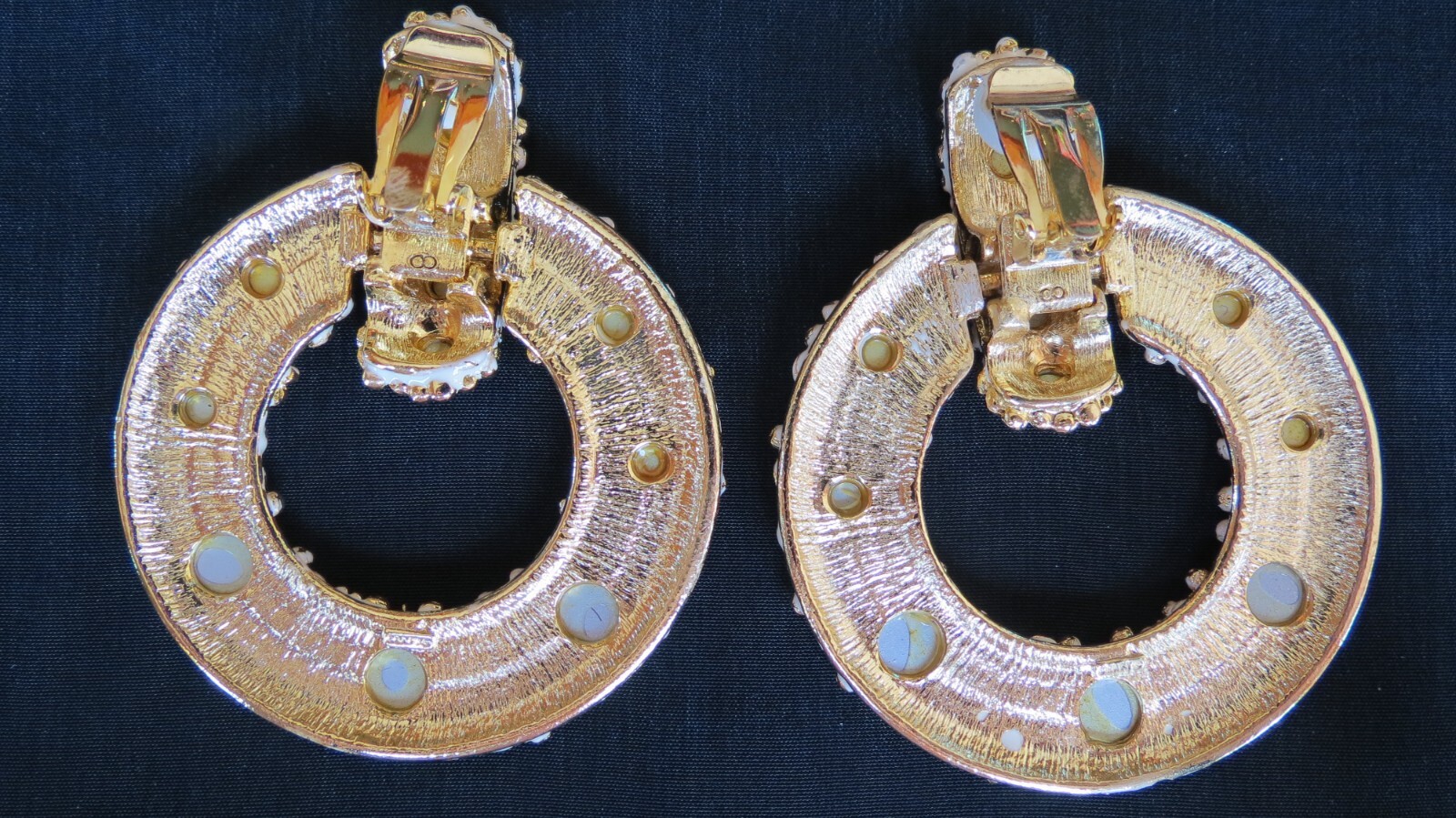 Vtg CRAFT Unsigned Runway Statement Rhinestone Da… - image 6