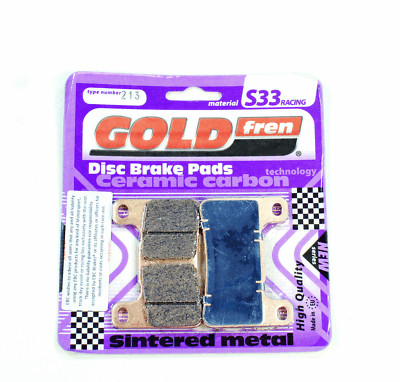 GoldFren Brake Pads Ceramic Carb - 1 Pair S33-213 EBC Equiv FA379