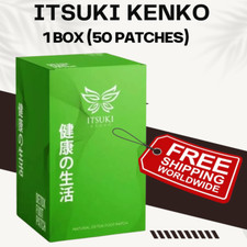 ORIGINAL Itsuki Kenko Natural Detox Foot Patch 50Sachet Herbal Cleanse FREE SHIP