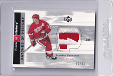 2002-03 UD Piece of History Patches /25 #PHBS Brendan Shanahan Red Wings