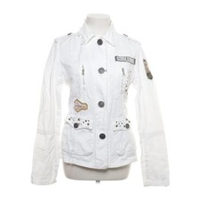 Caleone, Jeansjacke, Damen, Größe: M, Weiß, Baumwolle, Print #iHi