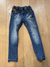Zara Boys Blue Ripped Slim Jeans Size 7