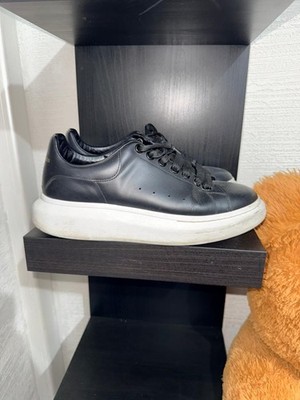 Alexander McQueen Oversized Sneaker Herren Leder Schwarz/Weiß Weiße Sohle EU 41