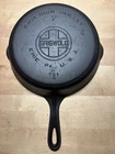 Griswold Cast Iron #7 Large Block Logo Skillet with Heat Ring 701E Restored