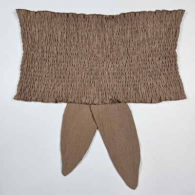 Nectar Clothing Smocked Crop Top Medium Brown Tube Top Medium M Boho Fairy