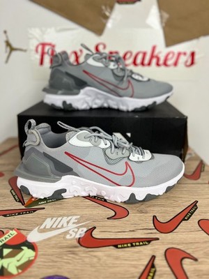 Nike React Vision Men's Light Smoke Grey Trainers, Size 47.5 DM9460-002