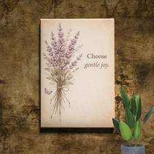 Lavender Bouquet and Butterfly Wall A...