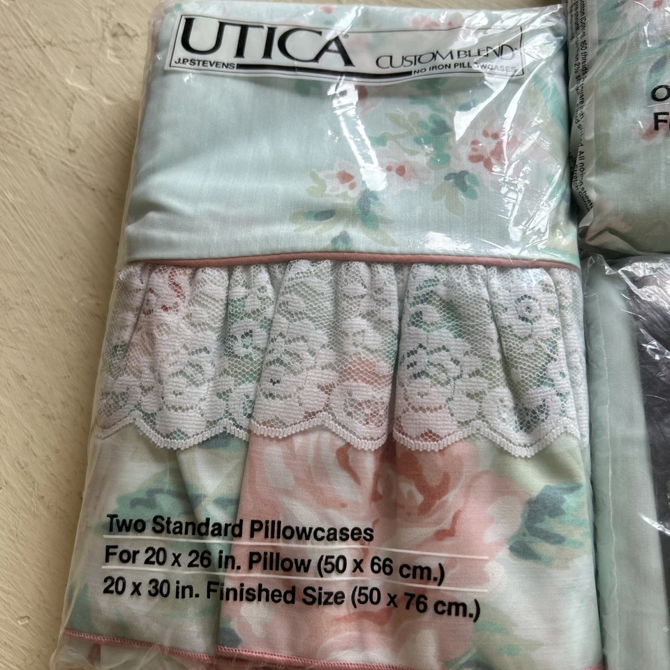 SET 2- Ropa de cama floral vintage Utica mezcla personalizada “Camille” - JP Stevens Twin Foto 4 de 4