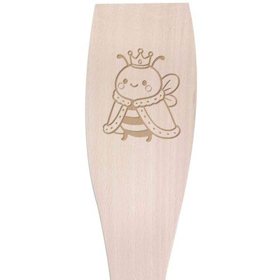 Großer Kochspachtel ''Bienenkönigin'' aus Holz (SA00027028)