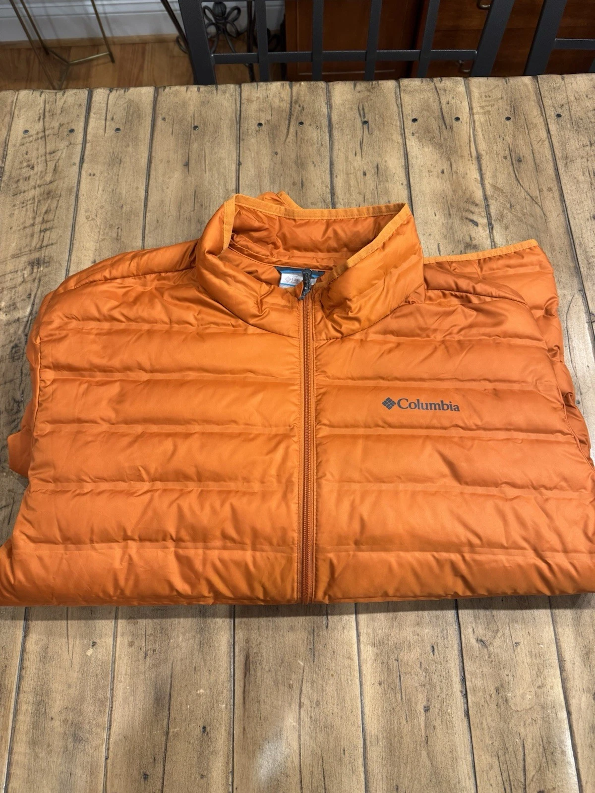 Orange Columbia Men’s Puff Jacket XXL