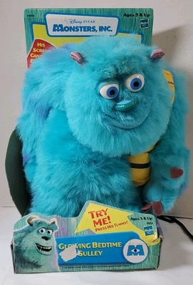 Disney Pixar Monsters Inc Glowing Bedtime Sulley Plush Toy 2001 Original NIB NEW - Image 1 of 4