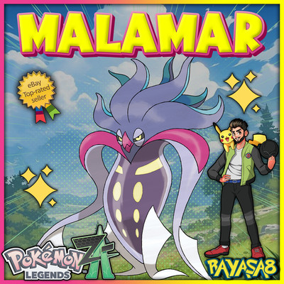 Malamar Alpha Pokemon Legends ZA 6IV Best Stats Home  Mega Evolution Shiny/Non