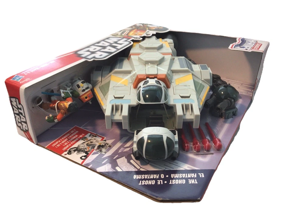 星球大战叛军银河英雄GHOST车辆雕像玩具套装 - HASBRO 全新带盒 — 第 2/4 张图片