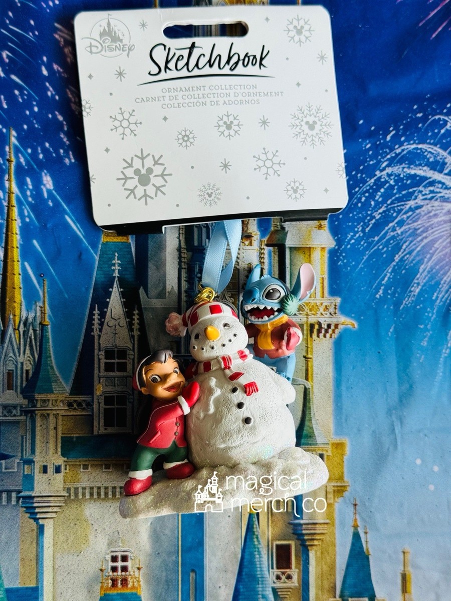 2025 Disney Parks Sketchbook Ornament Lilo & Stitch Building A